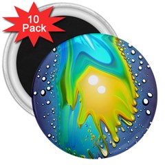 Liquid Background 3  Magnets (10 Pack)  by GardenOfOphir