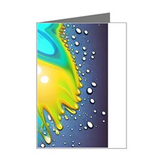 Liquid Background Mini Greeting Card by GardenOfOphir