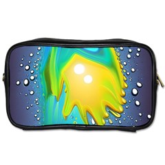 Liquid Background Toiletries Bag (one Side) by GardenOfOphir