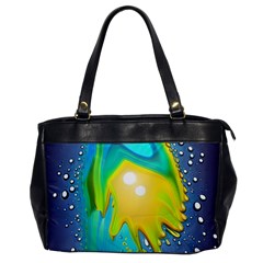 Liquid Background Oversize Office Handbag