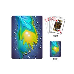 Liquid Background Playing Cards Single Design (mini) by GardenOfOphir