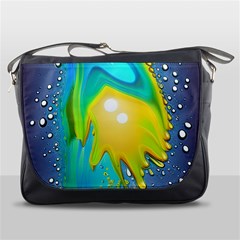 Liquid Background Messenger Bag