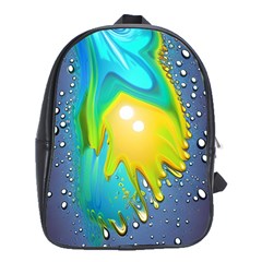 Liquid Background School Bag (xl)