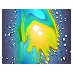 Liquid Background Premium Plush Fleece Blanket (Medium)