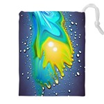 Liquid Background Drawstring Pouch (4XL) Front