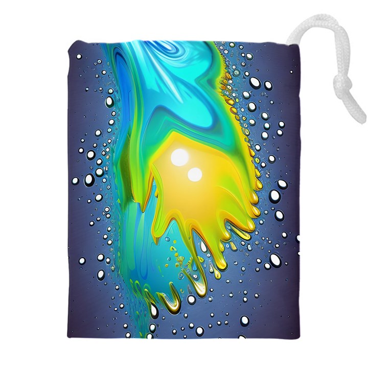 Liquid Background Drawstring Pouch (4XL)