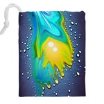 Liquid Background Drawstring Pouch (4XL) Back