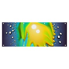 Liquid Background Banner and Sign 8  x 3 