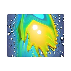 Liquid Background One Side Premium Plush Fleece Blanket (mini)