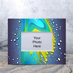 Liquid Background White Tabletop Photo Frame 4 x6  by GardenOfOphir