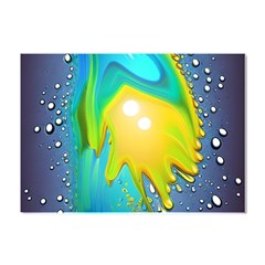 Liquid Background Crystal Sticker (a4)