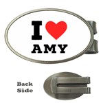 I love amy Money Clips (Oval)  Front