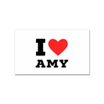 I love amy Sticker (Rectangular) Front