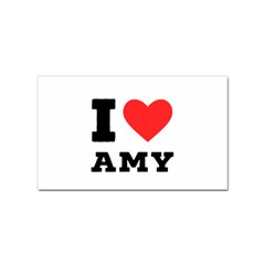 I Love Amy Sticker Rectangular (10 Pack) by ilovewhateva