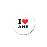 I love amy Golf Ball Marker Front