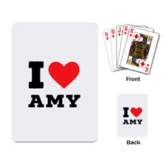 I Love Amy Playing Cards Single Design (rectangle) by ilovewhateva