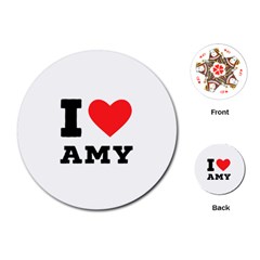 I Love Amy Playing Cards Single Design (round) by ilovewhateva