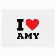 I Love Amy Large Glasses Cloth (2 Sides) by ilovewhateva