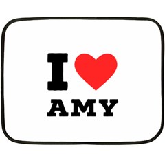 I Love Amy One Side Fleece Blanket (mini) by ilovewhateva