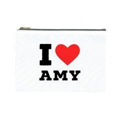 I Love Amy Cosmetic Bag (large) by ilovewhateva