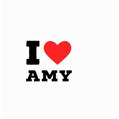 I Love Amy Small Garden Flag (two Sides) by ilovewhateva