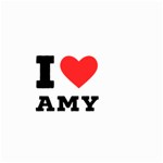 I love amy Large Garden Flag (Two Sides) Back