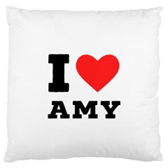 I Love Amy Large Cushion Case (one Side) by ilovewhateva