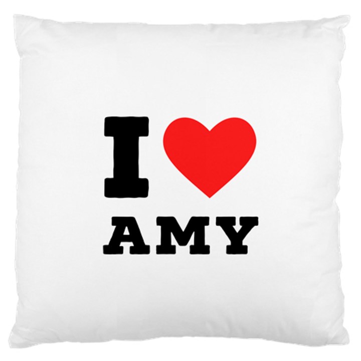 I love amy Large Cushion Case (One Side)