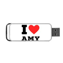 I Love Amy Portable Usb Flash (two Sides) by ilovewhateva