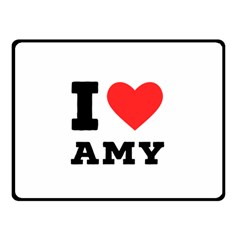 I Love Amy Fleece Blanket (small) by ilovewhateva