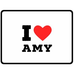 I Love Amy Fleece Blanket (large) by ilovewhateva