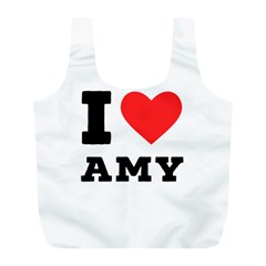 I Love Amy Full Print Recycle Bag (l) by ilovewhateva