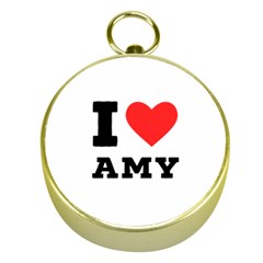 I Love Amy Gold Compasses by ilovewhateva