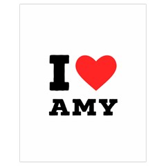 I Love Amy Drawstring Bag (small) by ilovewhateva