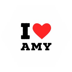 I Love Amy Wooden Puzzle Hexagon by ilovewhateva