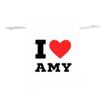 I love amy Lightweight Drawstring Pouch (M) Front