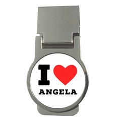 I Love Angela  Money Clips (round)  by ilovewhateva