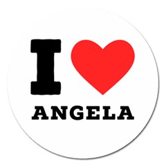 I Love Angela  Magnet 5  (round) by ilovewhateva