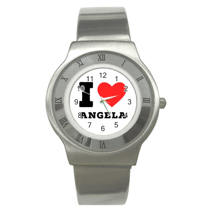 I love Angela  Stainless Steel Watch