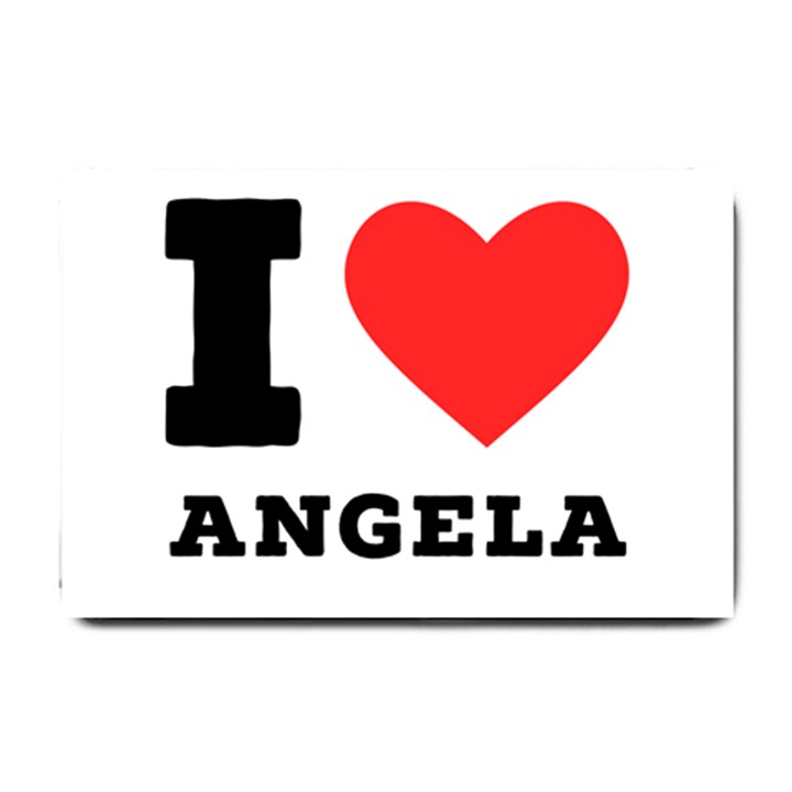 I love Angela  Small Doormat