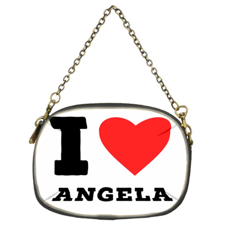 I love Angela  Chain Purse (Two Sides)