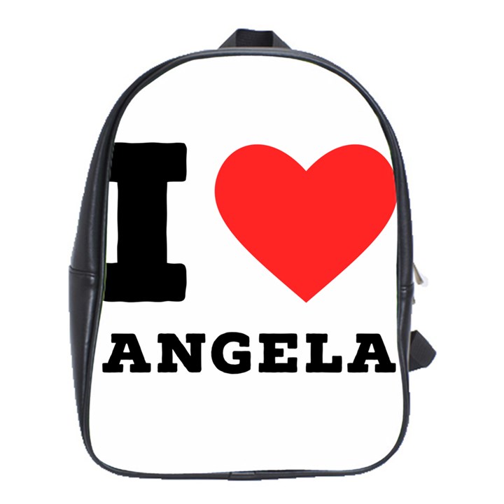 I love Angela  School Bag (Large)