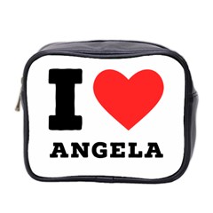 I Love Angela  Mini Toiletries Bag (two Sides) by ilovewhateva