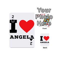 I Love Angela  Playing Cards 54 Designs (mini) by ilovewhateva