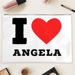 I Love Angela  Cosmetic Bag (xxl) by ilovewhateva