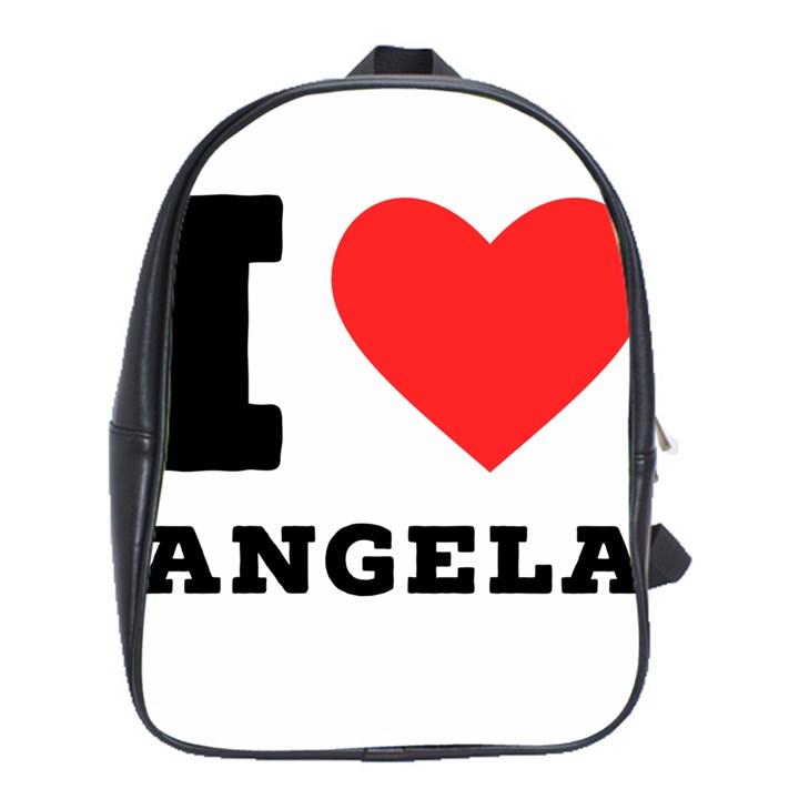 I love Angela  School Bag (XL)