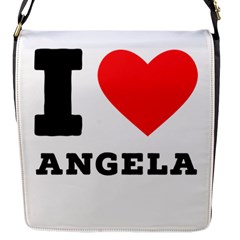 I Love Angela  Flap Closure Messenger Bag (s) by ilovewhateva