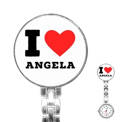 I Love Angela  Stainless Steel Nurses Watch by ilovewhateva