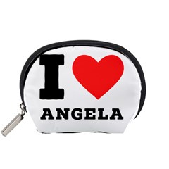 I Love Angela  Accessory Pouch (small) by ilovewhateva