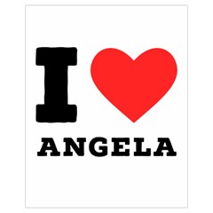 I Love Angela  Drawstring Bag (small) by ilovewhateva